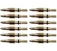 Namvo 12pcs 100grn Schwarze Schraube in Der Praxis Breitspitzen Pfeilspitzen, Bogenschie? En Bullet Field Punkte, Kleine Spiel Armbrüste Compound B? Gen Pfeil Tipps für Targeting üben Jagd Gold