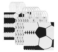 Namvo 18 Piezas Bolsas de Papel para Regalos de Fiesta de Fútbol Bolsas Reutilizables de Fútbol Bolsas de Regalo de Cumpleaños con Decoración de Fútbol Bolsas de Papel para Favores de Fiesta