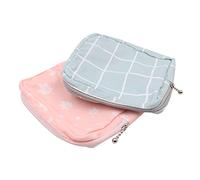Namvo - 2 mini bolsas sanitarias para toallas sanitarias, bolsa impermeable para toallas menstruales, bolsa con cremallera, bolsa
