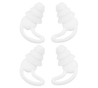 Namvo 2 pares de tapones para los oídos para dormir con cancelación de ruido, reutilizables, flexibles, de silicona, silenciosos, tapones