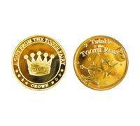 Namvo 2 Piezas de Monedas de Hada de los Dientes, Regalos para niños y niñas, Recuerdos de Hada de los Dientes, Monedas de Hada de los Dientes Doradas, Recuerdos, Regalos para Hada de los Dientes
