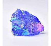 Namvo 2 piezas de piedra cruda de cristal natural galvanizado, especímenes de cuarzo, mineral en bruto, piedras preciosas minerales, decoración de peceras, regalo de energía DIY