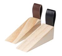 Namvo 2 Piezas Tope de Puerta de Madera, Tope de Puerta de Madera, Tope de Puerta, Tope de Puerta de Madera Antideslizante, Protector de Dedos para Puertas de Dormitorio, Cocina, Oficina
