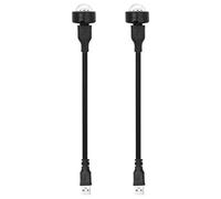Namvo, 2 uds., luz LED de ambiente para techo, Mini lámpara de proyección LED USB, ajustable, romántica, para decoración de coche, dormitorio, fiesta en casa