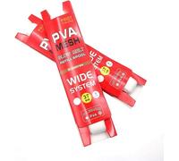 Namvo 2 unidades de 37 mm PVA soluble en agua cebos de pesca Red de carga Calcetín Accs Bolsa de malla de disolución media 5 m largo