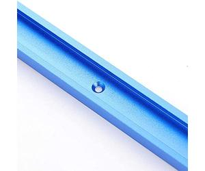 Namvo 2 unids 30 Tipo 100mm Diapositiva de carpintería Empujando Rail Track Circular Saw, Mesa Invertida Mesa Mesa Mesa Diapositiva 6061 Aleación de aluminio, Azul