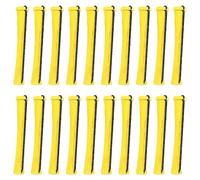 Namvo 20 Piezas Varillas para Rizar el Cabello Rulos Antideslizantes Varillas para Rizar en Frío de Plástico Varilla Rizadora Corta con Banda de Goma Elástica Barras Permanentes Herramienta de PE