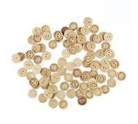 Namvo 200pcs 2 Agujeros Hechos a Mano con el botón de Costura de Madera Natural del Amor 20mm