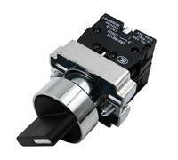 Namvo 22mm Enganche 2 NO Tres Posiciones 3 Posiciones Selector Giratorio Botón Interruptor Zb2-Be101C De