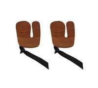 Namvo 2pcs Kuh Leder Bogenschie? En Finger Tabs für Outdoor-Jagd Bogen Bogenschie? En Finger Protektor Braun