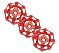 Namvo 3 Piezas válvula de Parada de manija de Grifo válvula de manija de Grifo válvula roja válvula de Rueda de Mano reemplazo para Grifo