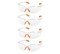 Namvo 4 pièces lunettes de sécurité pour le Travail, lunettes de sécurité, verres transparents pour adultes, lunettes de Protection Des yeux, lunettes de sécurité Anti-poussière, lunettes de