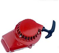 Namvo 47-49cc Mini Moto Pull Start, 2 Tiempos Refrigerado por Aire Motocicleta Dirt Quad Pull Start Plástico Manual Arrancador de Mano Encendedor Pullstart Encendedor de Motocicleta (Rojo)