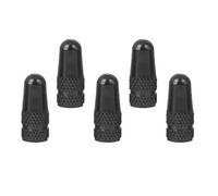 Namvo 5pcs Bicicleta Presta Rueda Llantas Tapa de la válvula de Aire del vástago del neumático Tapa de Polvo - Negro
