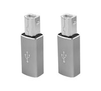 Namvo Adaptador de Impresora USB-C de 2 Piezas USB-C Hembra a USB-B Macho se Puede Utilizar para admitir la sincronización de Datos, Compatible con Midi, impresoras y Pianos eléctricos