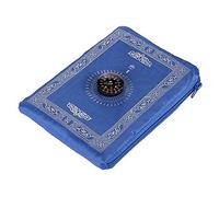 Namvo Alfombrilla de oración Musulmana, 60 * 100 cm Alfombra de oración de Viaje islámica Ligera portátil con brújula para oraciones Azul