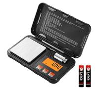 Namvo Balance de poche numérique, Mini Balance à Bijoux de précision 200 g, Balance à Petits grammes Portable Avec écran rétroéclairé LCD, précision de 0,01 g, adaptée aux Bijoux, à la nourr