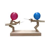 Namvo Balloon Bamboo Man Battle - Juego de esgrima de Mesa de Madera para Dos, Incluye 100 Globos, Divertido Duelo Interactivo con Amigos, Ideal para reuniones sociales y Eventos