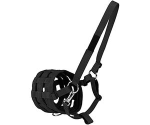 Namvo Bozal para caballos, bozal para hierba de nailon con cabestro negro