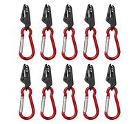 Namvo Clips para Lona para Acampar al Aire Libre con 10 mosquetones Clips para Colgar en la Tienda de campaña Abrazaderas para toldos Caravana Coche Camión Piscina Barco Paquete de 10