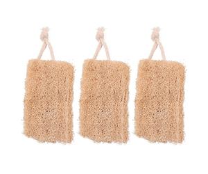 Namvo - Esponja ecológica para lavavajillas, 3 uds., Esponja de lufa Biodegradable y Libre de plástico sostenible con Cuerda Colgante para secar