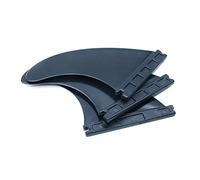 Namvo FUTURE - Juego de 3 aletas de plástico para tabla de surf G5, color negro