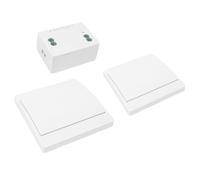 Namvo Interruptor de luz cinético inalámbrico, Interruptor de Seguridad de Alta frecuencia y Controlador Receptor de relé de 1000 W con Fusible (Kit de 2 vías y 1 Llave)