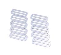 Namvo Juego de 10 Hebillas de Metal Tri-Glide de 50 mm, deslizantes Tri-Glide de Anillo Cuadrado, ajustadores de Hebillas, Cinturones de cincha