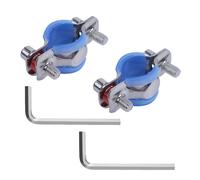 Namvo - Juego de 2 Abrazaderas fijas para Silla de Oficina de Acero Inoxidable 304, antihundimiento, se Adapta a la mayoría de Soportes de fallo de Cilindro de Escritorio