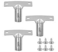 Namvo - Juego de 3 soportes de mango de metal para mangos de escoba