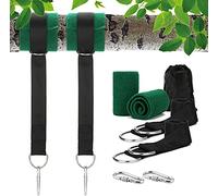 Namvo Juego de Correas para Colgar para árbol con Capacidad para 300 kg, Correa para Colgar en Columpio de 2 m y 2 m con Cierre más Seguro, mosquetone