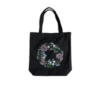 Namvo Kit da Ricamo per Principianti con Borsa Tote in Tela con Motivo, Kit Cucito FAI da Te Forniture per Arti e Mestieri per Adulti Include Borsa Cerchi da Ricamo in Bambù Fili e Aghi Colorati