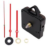 Namvo Kit de Mecanismo de Reloj de Cuarzo silencioso, Reloj de Pared de Eje Largo, Piezas de reparación de Movimiento de Motor, Kit de Movimiento de Reloj de Cuarzo para Manualidades (Mano roja)