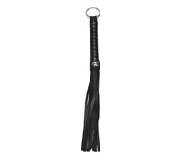 Namvo Látigo Negro Pequeño de 2 Piezas, Látigo con Borla para Fusta de Equitación, Agarre Antideslizante, para Entrenamiento Ecuestre al Aire Libre, Práctica de Rendimiento de Competición, Látigo