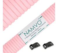 Namvo Luminosa Brillan en la Oscuridad Paracaidistas del Cable 550 Tipo III 7 Trenza del Cable Paracord 100% Nylon - Rosa