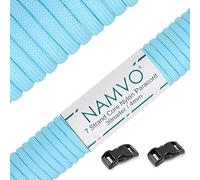 Namvo Luminosa Brillan en la Oscuridad Paracaidistas del Cable 550 Tipo III 7 Trenza del Cable Paracord 100% Nylon - Azul
