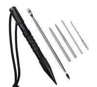 Namvo Marlin Spike con 6 agujas de cordones para cuerda de paracaídas o trabajo de cuero Paracord FID, juego de agujas de costura y herramienta de alisado