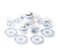 Namvo Miniature Dollhouse Tea Set Dolls House Furniture 1/12 Scale Ceramic Tea Set for Doll House Decoration