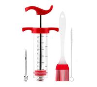 Namvo Outils de Cuisine Steak Grillé Viande Assaisonnement Aiguille d'injection Seringue à Aiguille de Dinde, Seringue de Cuisson Des Aliments 30 ML