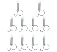 Namvo Paquete de 10 Jaulas para Conejos Puerta Metal Dedo Resorte Gancho de Pestillo Jaulas para Mascotas Multifuncional Puerta Resorte Pestillo para Fijar Animales Pequeños