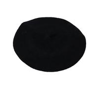 Namvo Paquete de 2 Boinas francesas Vintage para Hombres y Mujeres, Sombreros Elegantes, Suaves y elásticos, Sombreros clásicos de Invierno y otoño (Negro, Rojo)