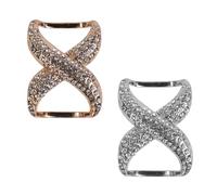 Namvo Paquete de 2 Clips para Bufanda con Diamantes de imitación para Mujer