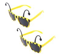 Namvo Paquete de 2 Gafas de Sol de Abeja Negras y Amarillas Gafas de Fiesta de Abeja Gafas de Disfraz de Abeja para Animales Adultos Gafas de Fiesta de Abeja
