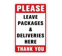 Namvo Please Leave Packages Here Sign Sticker 20 x 30 cm, Adhesivo de Señales de Entrega para Paquetes, Instrucciones de Entrega para Mis Pedidos Exterior Interior Uso Hogar Trabajo Oficina
