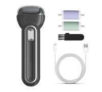 Namvo Removedor eléctrico de Callos para pies, Dispositivo para el Cuidado de los pies sin Callos con 2 Rodillos de Repuesto, 2 Niveles de Velocidad, Herramienta de pedicura Recargable para