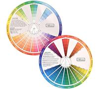 Namvo Rueda de colores creativa, guía para el aprendizaje de la mezcla de pintura, herramienta didáctica de 9,0 pulgadas / 23 cm