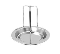 Namvo Soporte Vertical para asador de Pollo con Bandeja de Aceite de Goteo, Rejilla para asador de Pollo, Soporte para Pollo a la Parrilla de Acero Inoxidable para cocinar a la Parrilla en Horno