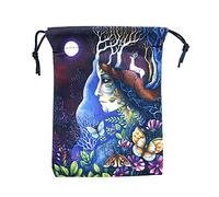 Namvo Tarot Bolsa de Almacenamiento Runas celtas Tarot Tarjetas Bolsa de Almacenamiento Bolsa con cordón 13x18CM, Terciopelo Grueso Bolsas