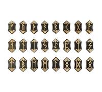 Namvo Tarot Cards - Juego de runas de Madera nórdicas Hechas a Mano para meditación y adivinación con Estrellas grabadas, Juego de Cartas con Bolsa de Almacenamiento para Principiantes