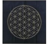 Namvo Tarot - Mantel de Tela de Tarot, Dise?o de Flor de la Vida, para adivinación de Altar (49 x 49 cm)